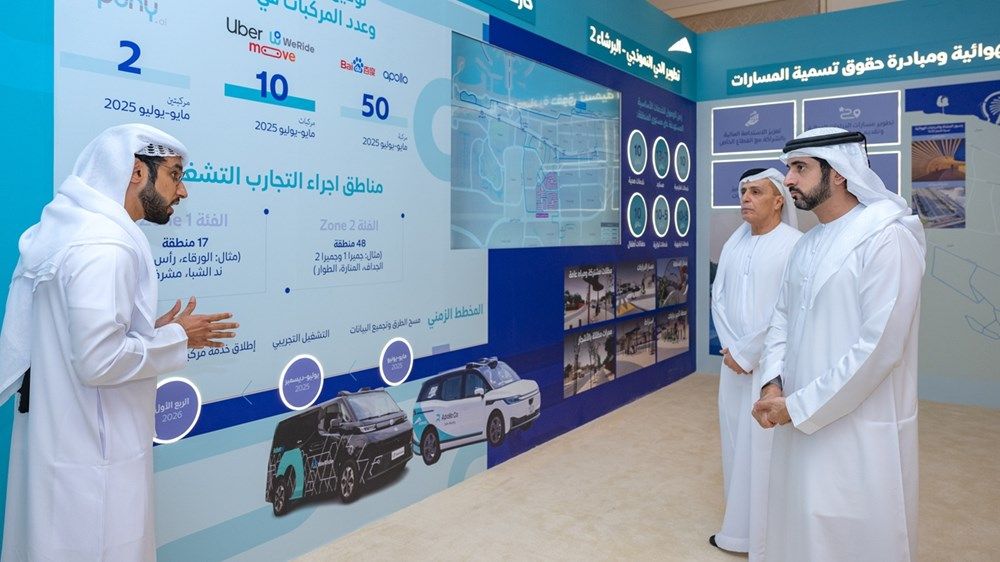 حمدان بن محمد يطلع على سير العمل في عدد من محاور الطرق الاستراتيجية