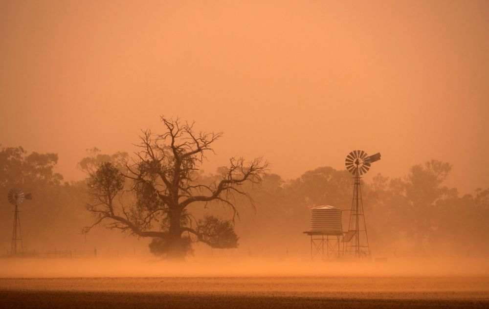 إنذار أحمر.. عواصف ترابية على أجزاء من منطقة الرياض