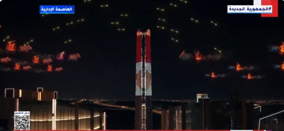 بتقنية الهولوجرام.. الرئيس السيسي يشهد محاكاة طرد أحمس للهكسوس