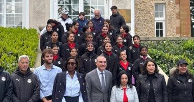 منتخب الكرة النسائية تحت 20 عاما يخوض المران الأول فى فرنسا بحضور السفير.. صور