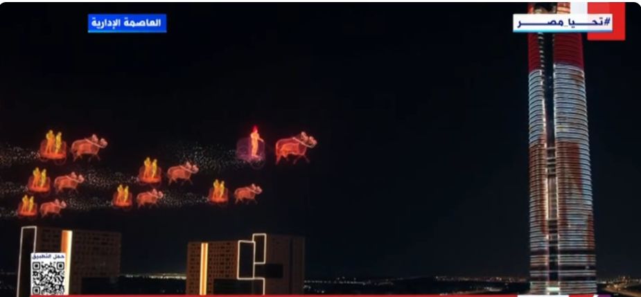 بتقنية الهولوجرام.. الرئيس السيسي يشهد محاكاة طرد أحمس للهكسوس