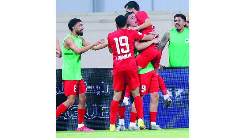 الامارات | هدف جانيف يدفع البطائح خطوة نحو البقاء