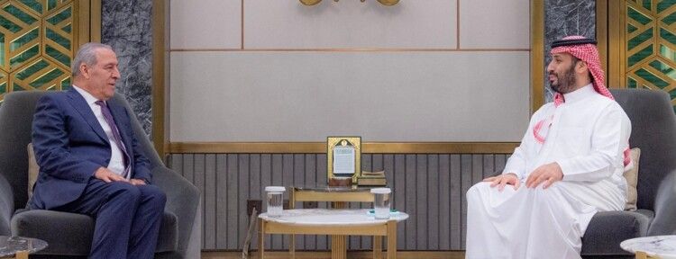 ولي العهد السعودي بحث مع نائب الرئيس الفلسطيني بالأوضاع وسبل دعم القضية الفلسطينية