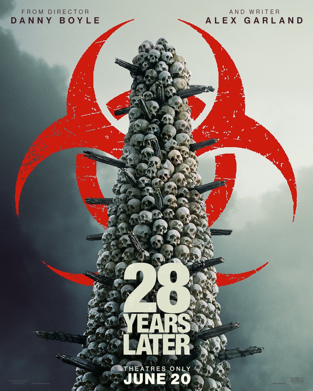 الجماجم البشرية تسيطر على بوستر فيلم 28 Years Later