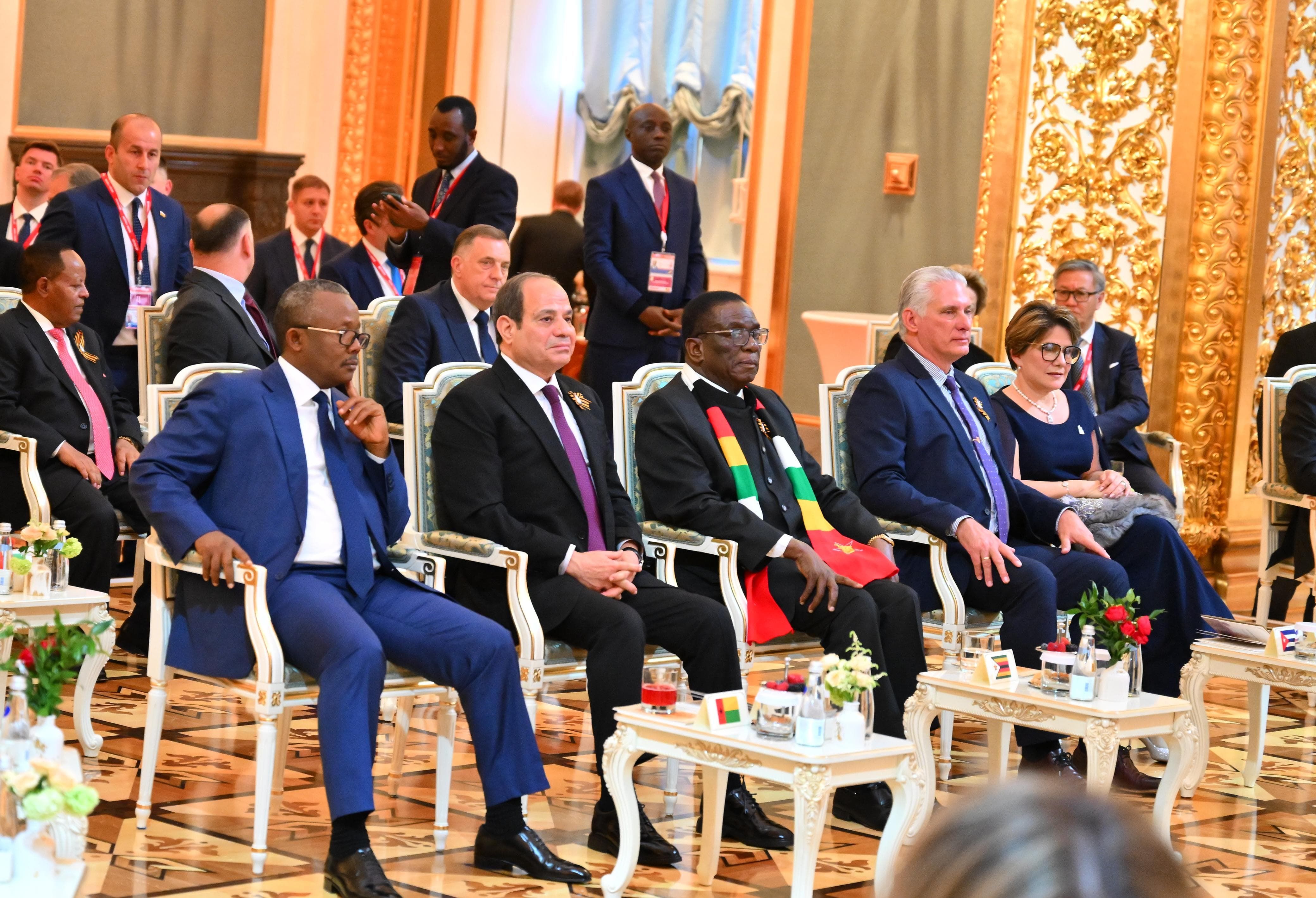 الرئيس السيسي يشارك فى حفل عشاء أقامه بوتين للرؤساء بمناسبة عيد النصر.. صور