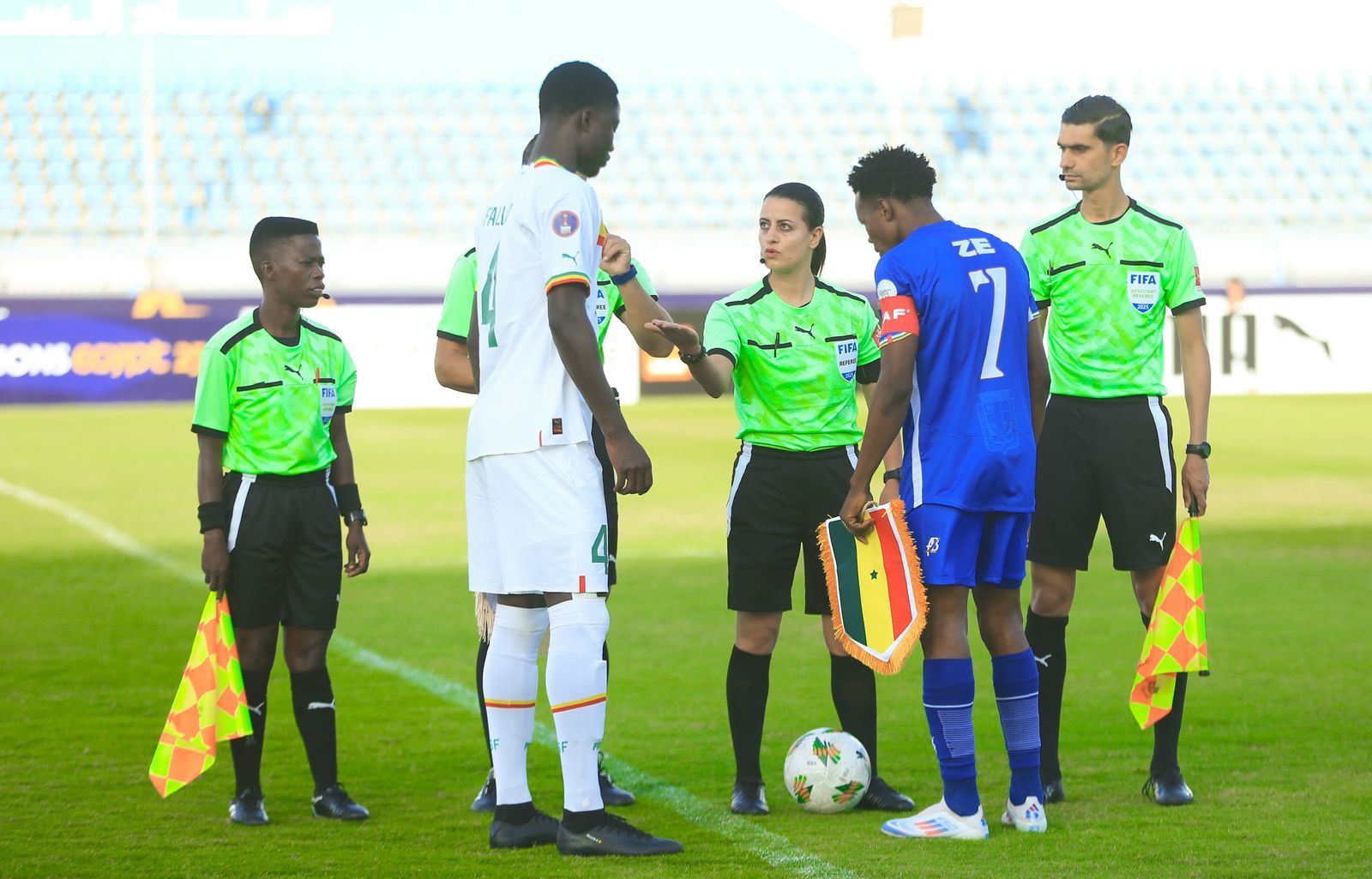 سيتى كلوب تضع اللمسات النهائية لإقامة مباراة مصر وغانا بأمم أفريقيا للشباب باستاد السويس