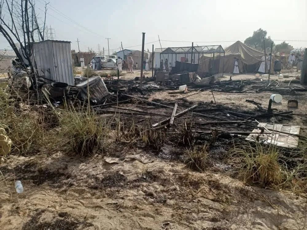 مأرب.. وفاة فتاة نازحة إثر حريق التهم مسكنها في أحد مخيمات النزوح