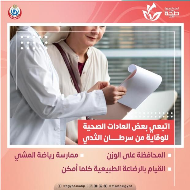 السمنة وتأخر الإنجاب مؤشران لزيادة خطر الإصابة بسرطان الثدي.. راقبي 6 علامات