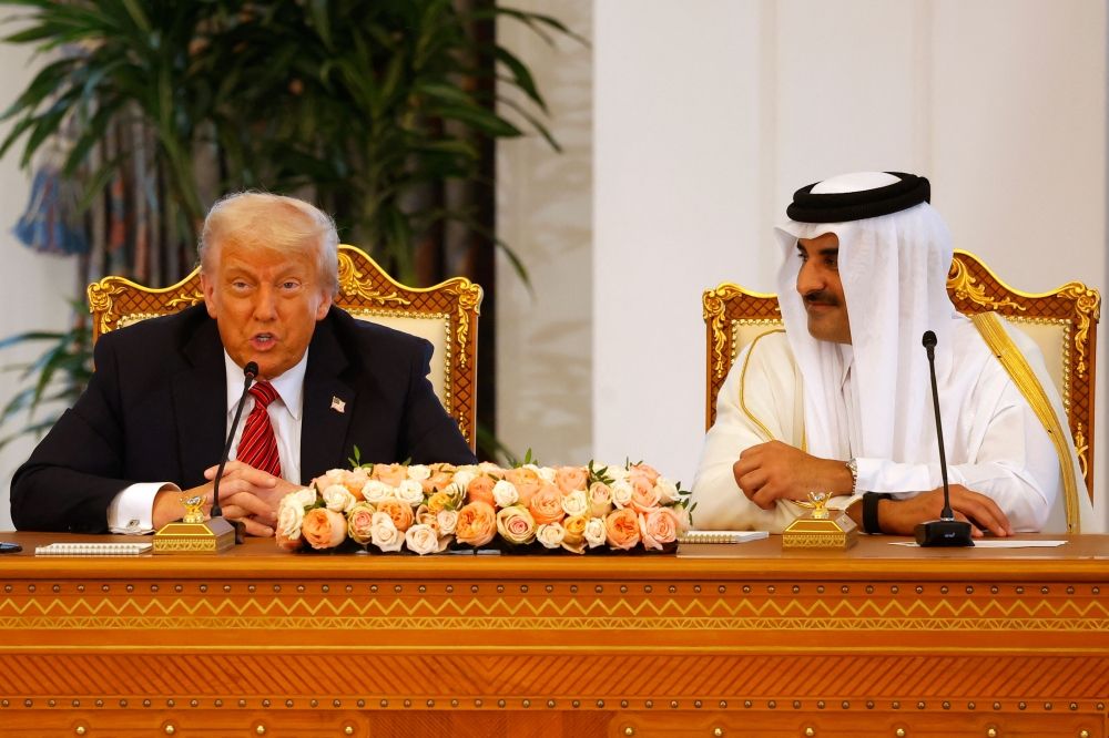 أمير قطر والرئيس الأمريكي يوقعان اتفاقيات مشتركة