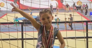 ليلى محمود تحقق الميدالية الذهبية فى بطولة الجمهورية للجمباز الفنى تحت 8 سنوات