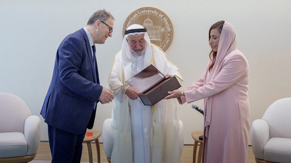 سلطان القاسمي يشهد توقيع مذكرة تفاهم بين الجامعة الأميركية في الشارقة ونظيرتها بالقاهرة