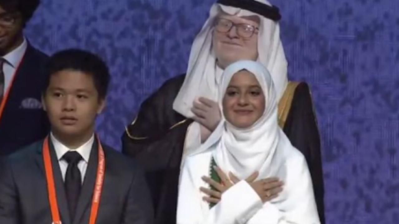 سلمان الشهري ولانا نوري يحتفلان على طريقة ولي العهد بعد فوزهما في آيسف .. فيديو