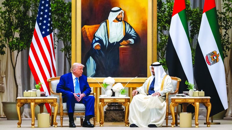 الامارات | رئيس الدولة والرئيس الأميركي يبحثان العلاقات الاستراتيجية بين البلدين