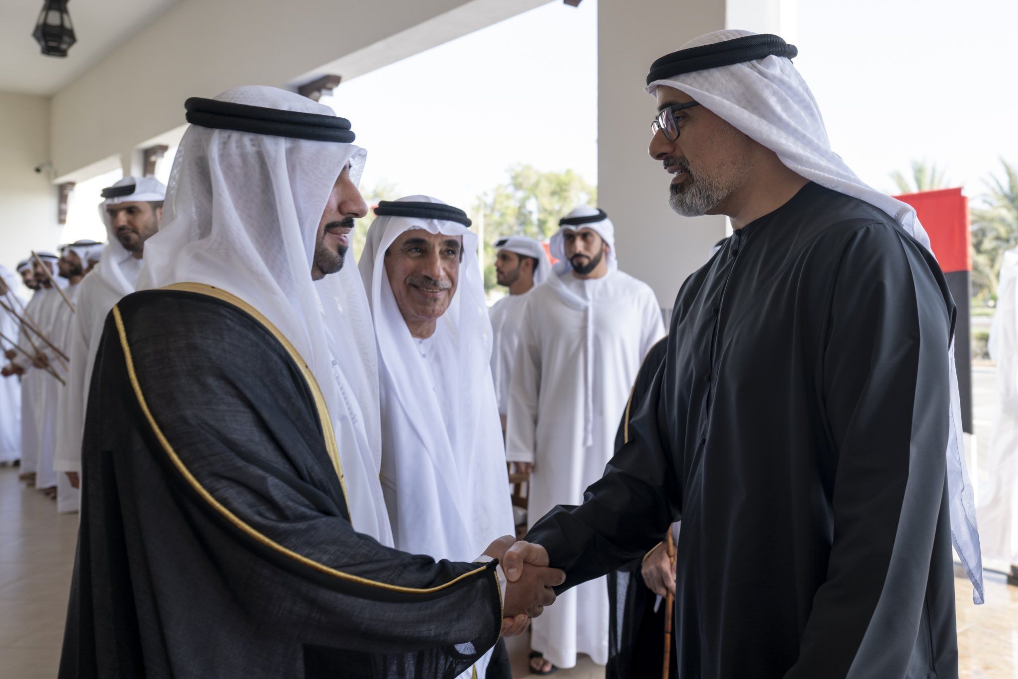 الامارات | خالد بن محمد بن زايد يحضر حفل زفاف عبدالله بن راشد بو حسن الشامسي