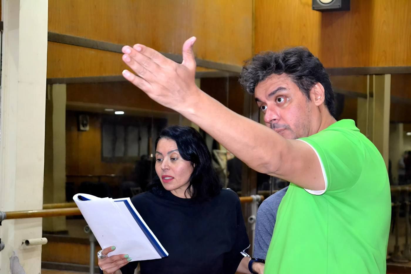 لقاء الخميسي وفريد النقراشي في بروفات «الملك وأنا».. عرض استعراضي يُشعل مسرح البالون – صور