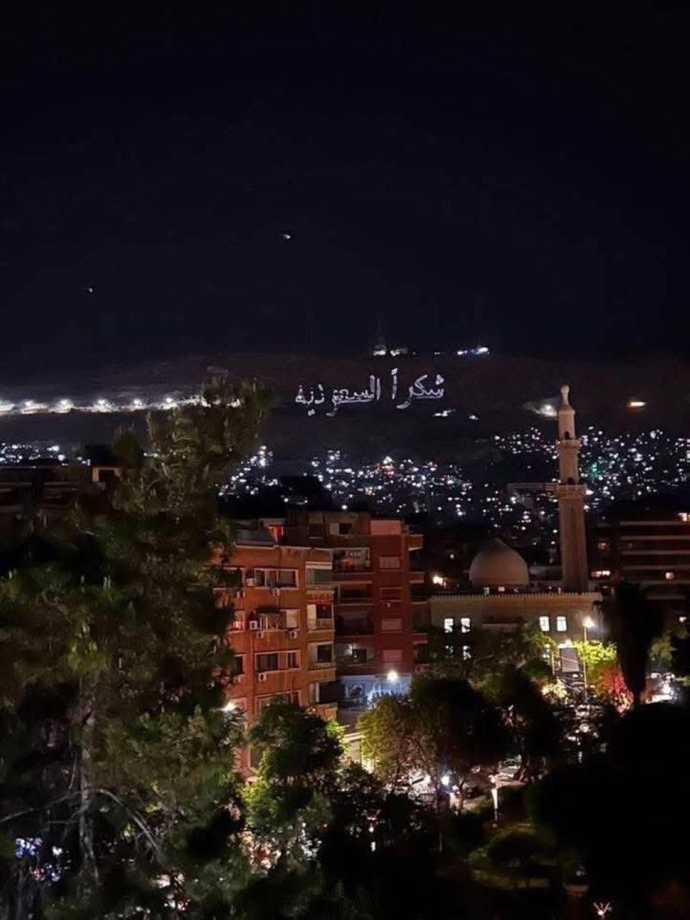 سوريا تتزين بـ"شكرا السعودية" بعد وساطة ولي العهد في رفع العقوبات