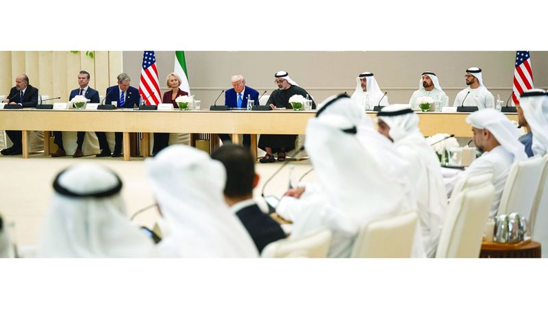 الامارات | خالد بن محمد وترامب يشهدان حوار الأعمال الإماراتي الأميركي