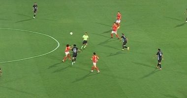 انتهاء الشوط الأول بتعادل إيجابي 1 -1 بين الأهلى والبنك