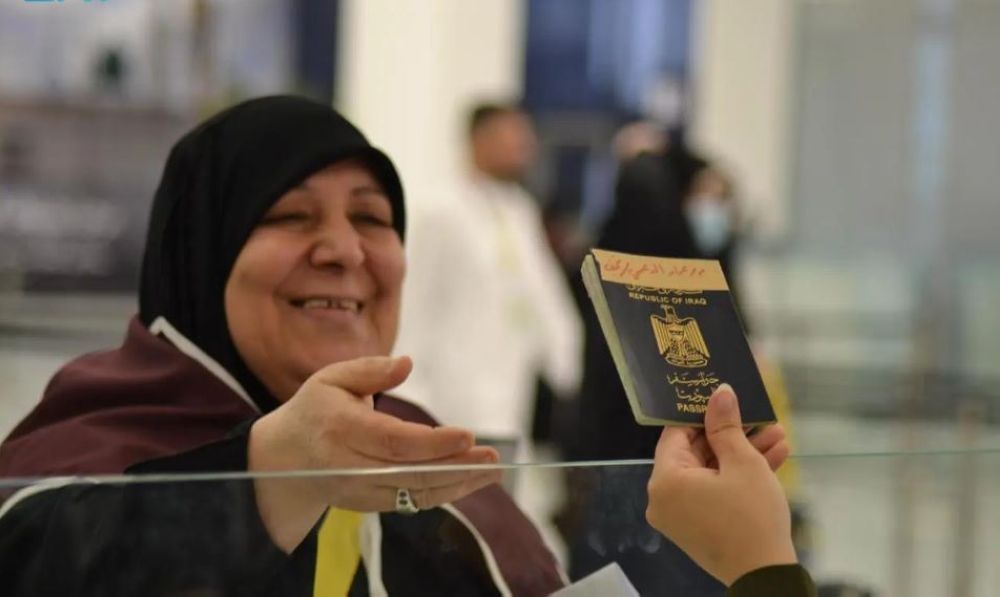 وصول ضيوف الرحمن القادمين من العراق لأداء فريضة الحج