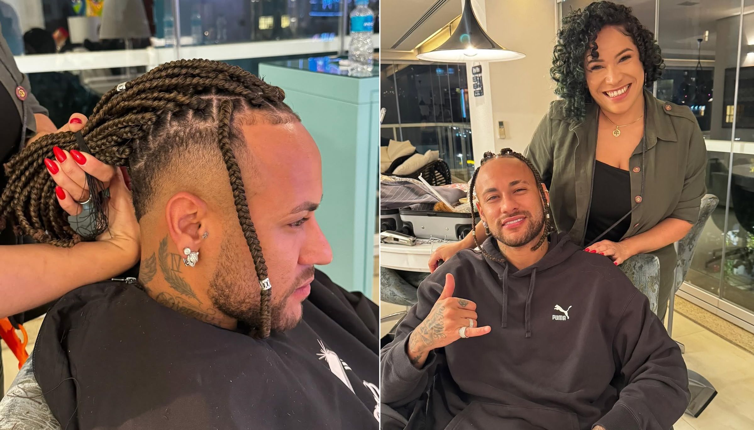 الامارات | تسريحة نيمار الجديدة.. واحتفال صاخب يثير الجدل (فيديو)