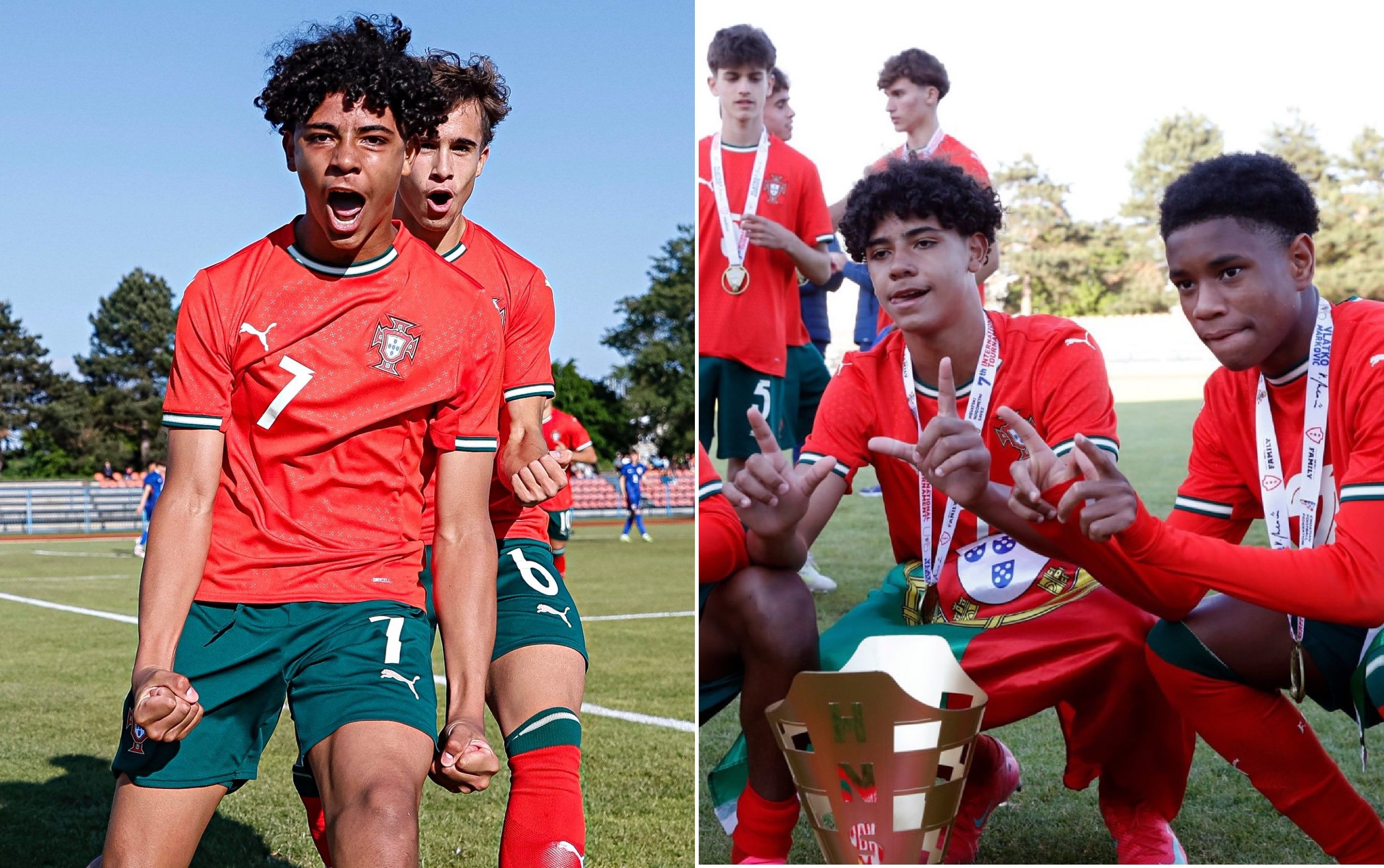 الامارات | كيف احتفل ابن رونالدو بأول أهدافه مع منتخب البرتغال (فيديو)