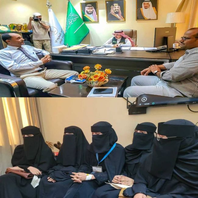 مكتب البرنامج السعودي لتنمية وإعمار اليمن في عدن يستقبل طالبات مشروع الوصول إلى التعليم في الريف
