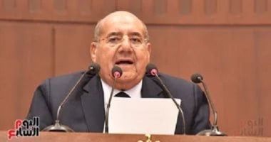 رئيس مجلس الشيوخ ينعى شقيق المستشار عدلى منصور