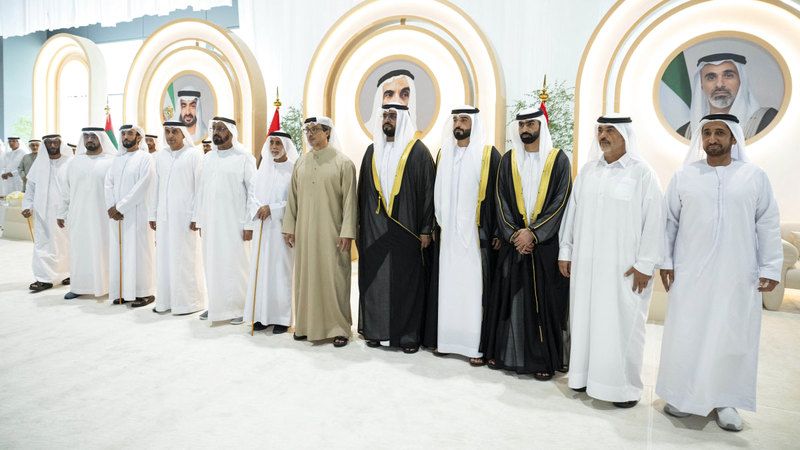 الامارات | منصور بن زايد يحضر أفراح الكتبي