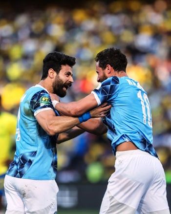 وليد الكرتى يسجل هدف التعادل لـ بيراميدز أمام صن داونز.. صور