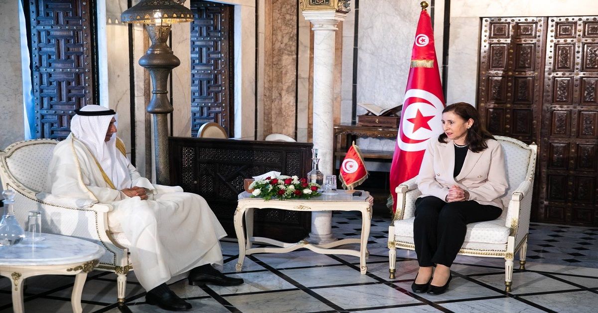 رئيسة الحكومة التونسية تلتقي رئيس الصندوق العربي للإنماء