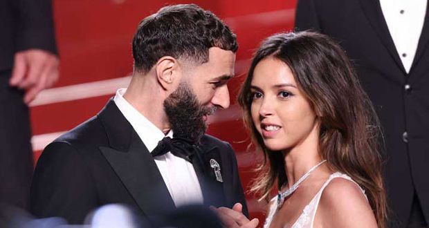 كريم بنزيما ولينا خضري يعلنان ارتباطهما رسميًا من مهرجان كان السينمائي