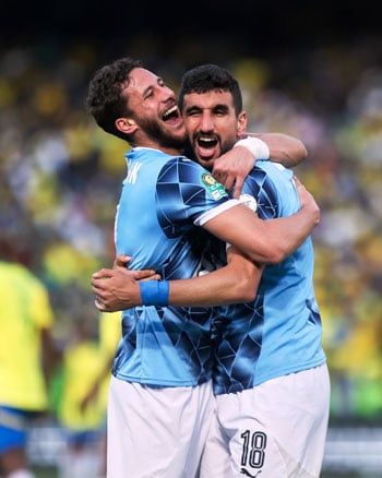 وليد الكرتى يسجل هدف التعادل لـ بيراميدز أمام صن داونز.. صور