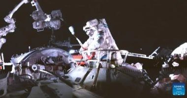 تكنولوجيا: رواد فضاء صينيون يضيفون درعًا واقية من الحطام إلى محطة تيانجونج