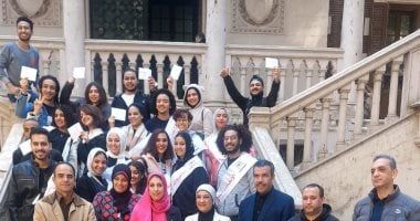 4416 طالبا وطالبة يشاركون فى اليوم الرياضى للياقة البدنية بكليات جامعة حلوان