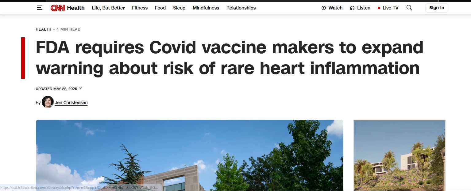 "FDA" تطلب من مصنعي لقاح الكورونا وضع تحذير من حالة قلبية