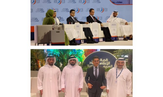 مرقص أجرى سلسلة لقاءات على هامش قمة دبي بحثث بشؤون إعلامية وسبل التعاون