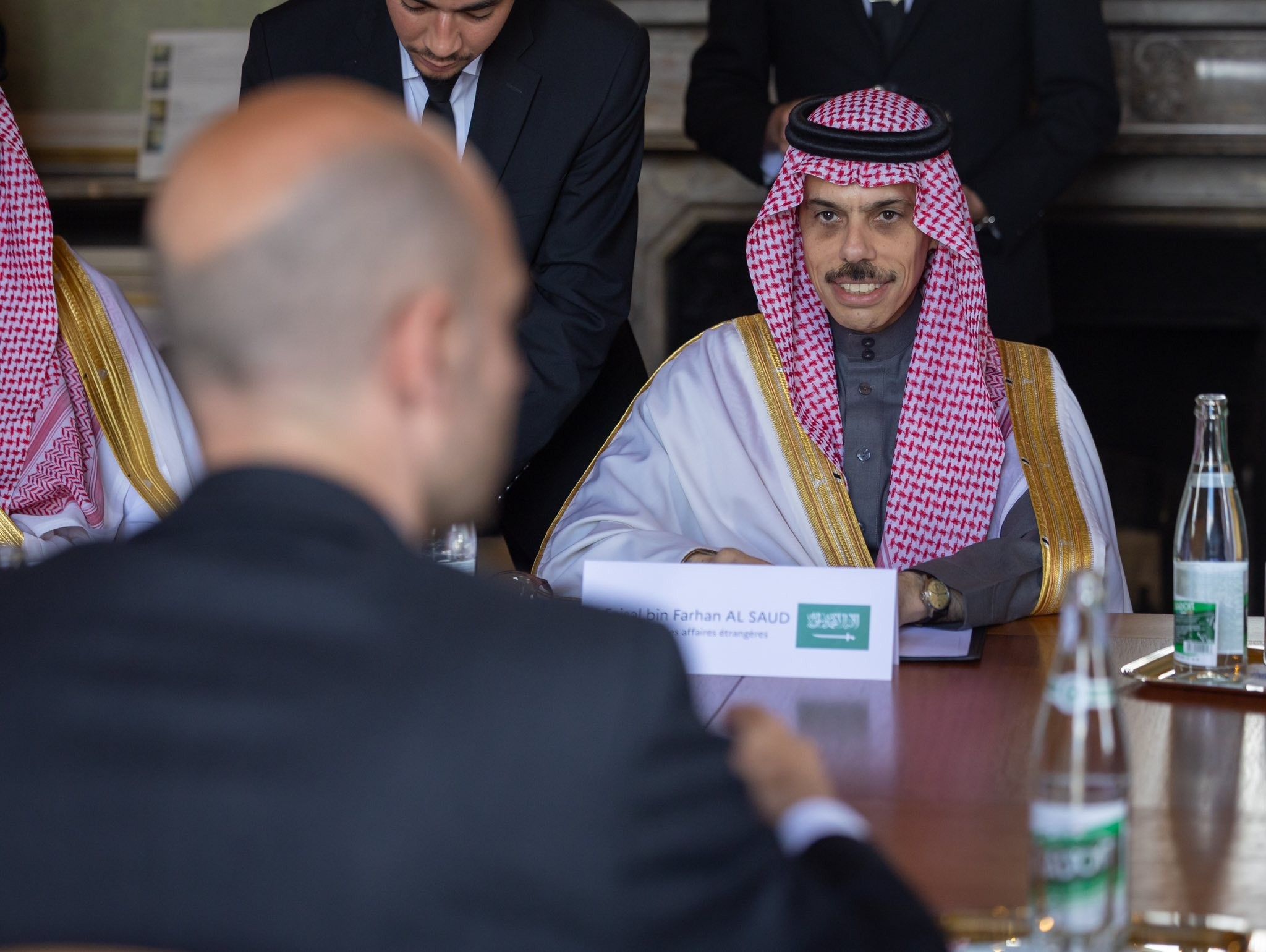 بالصور: 3 وزراء خارجية عرب يناقشون في باريس جهود إنهاء حرب غزة