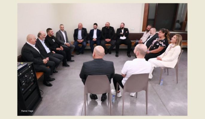 جعجع استقبل مجلسي بلديتي بقعاتة - عشقوت ورشميا ومختار معراب