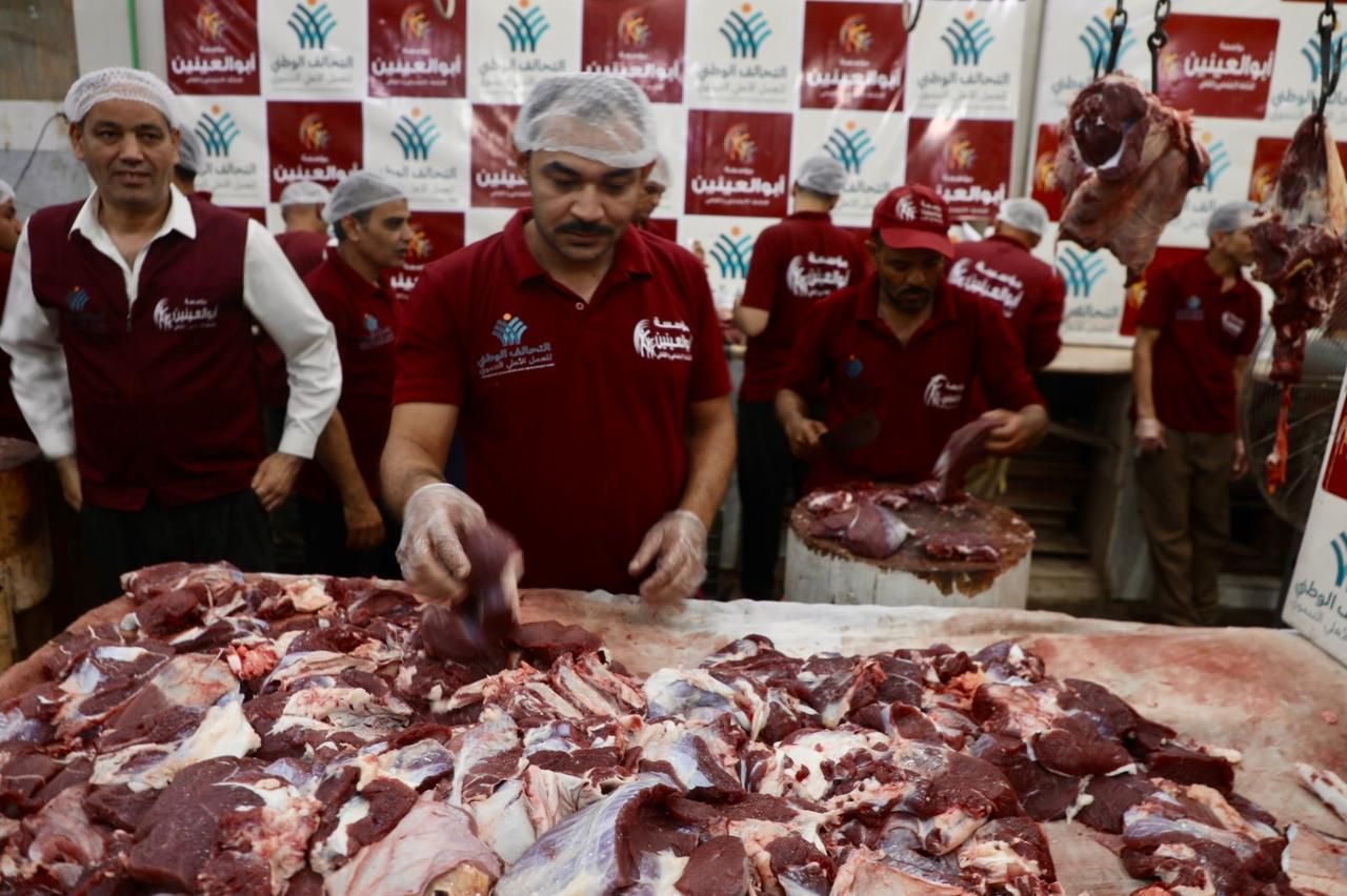 التحالف الوطنى يوزع 250 ألف كيلو من اللحوم البلدى فى جميع المحافظات