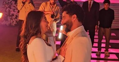 مصطفى منصور وهايدي رفعت يحتفلان يخطوبتهما.. صور