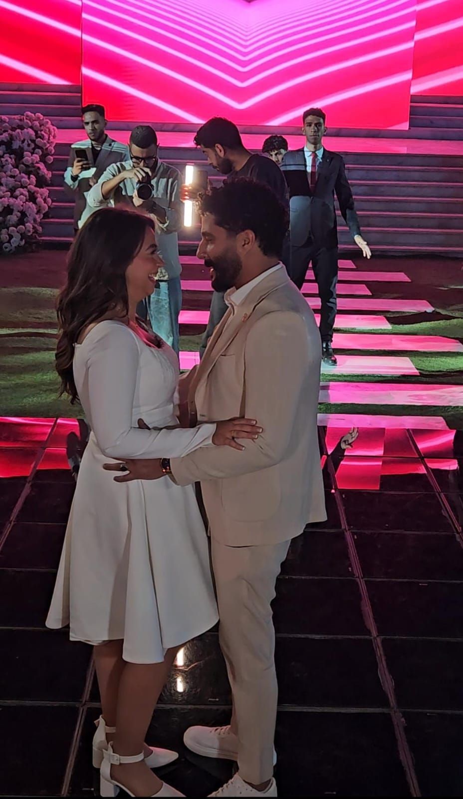 مصطفى منصور وهايدي رفعت يحتفلان يخطوبتهما.. صور