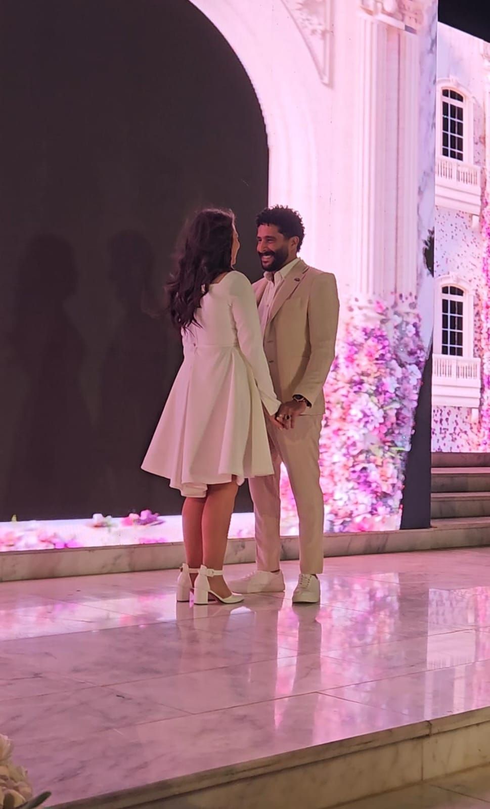 مصطفى منصور وهايدي رفعت يحتفلان يخطوبتهما.. صور