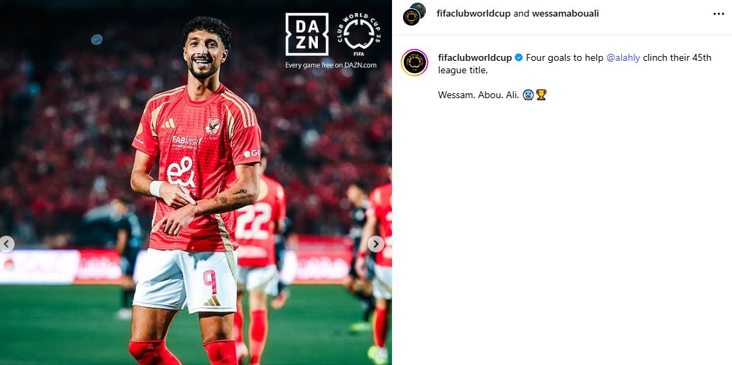 كأس العالم للأندية عن رباعية وسام أبو علي في فاركو: ساهمت في فوز الأهلي بالدوري 45