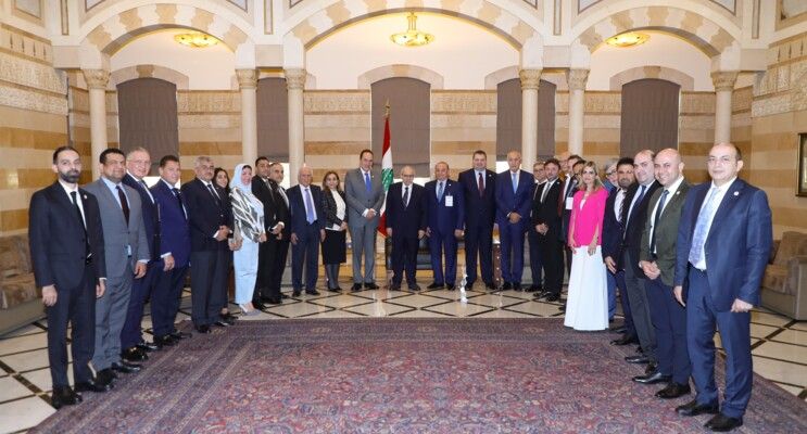 سلام لوفد من الجمعية المصرية اللبنانية لرجال الاعمال: نعمل لخلق مناخ ملائم لاستقطاب الاستثمارات