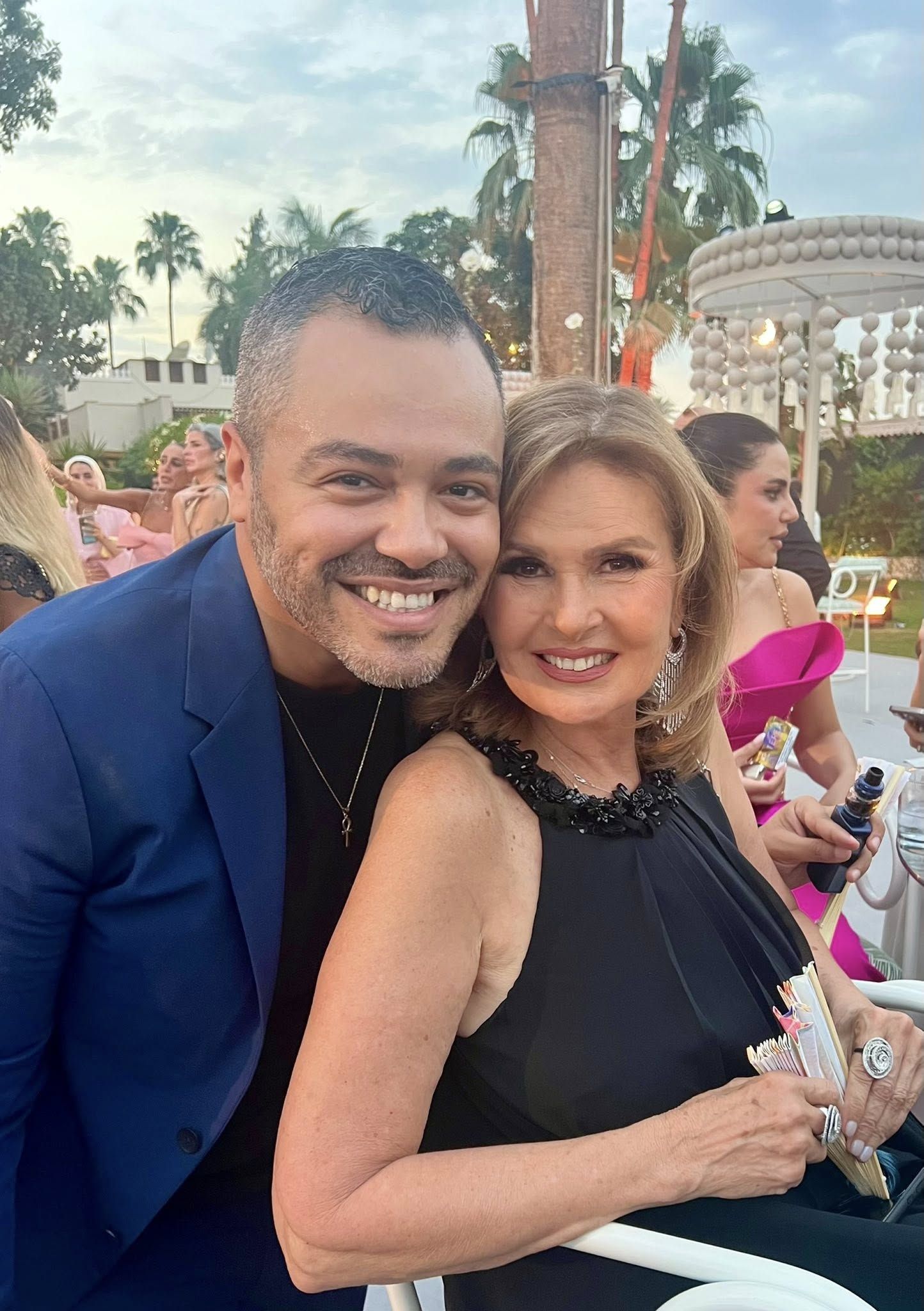 يسرا ونجلاء بدر في حفل زفاف أمينة خليل وأحمد زعتر.. صور