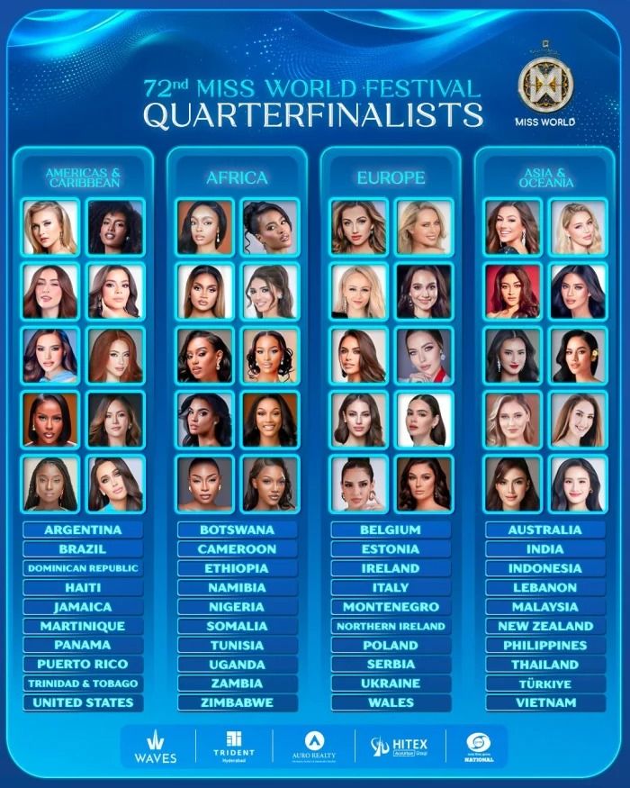 تأهل ندى كوسا ممثلة لبنان لنصف نهائي مسابقة ملكة جمال العالم 2025.. إليكم القائمة كاملة