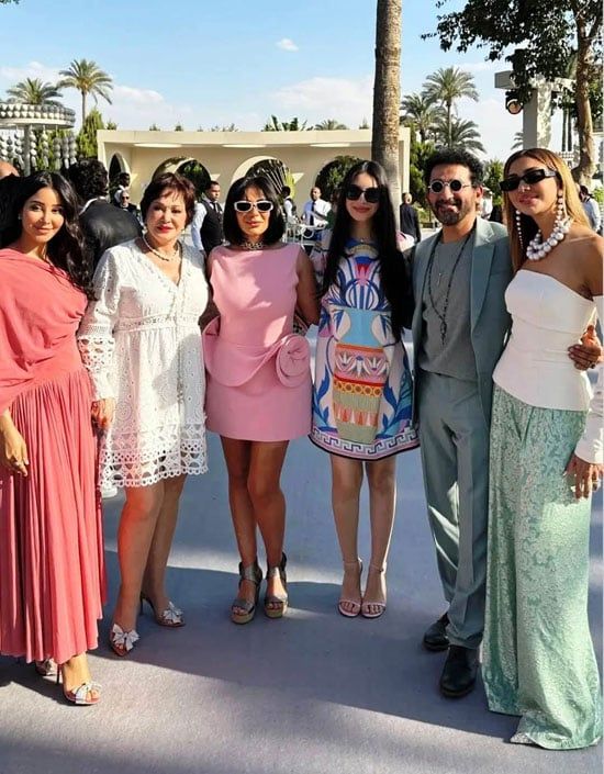 أحمد حلمي ومنى زكي وعمرو يوسف وكندة علوش في زفاف أمينة خليل.. صور جديدة