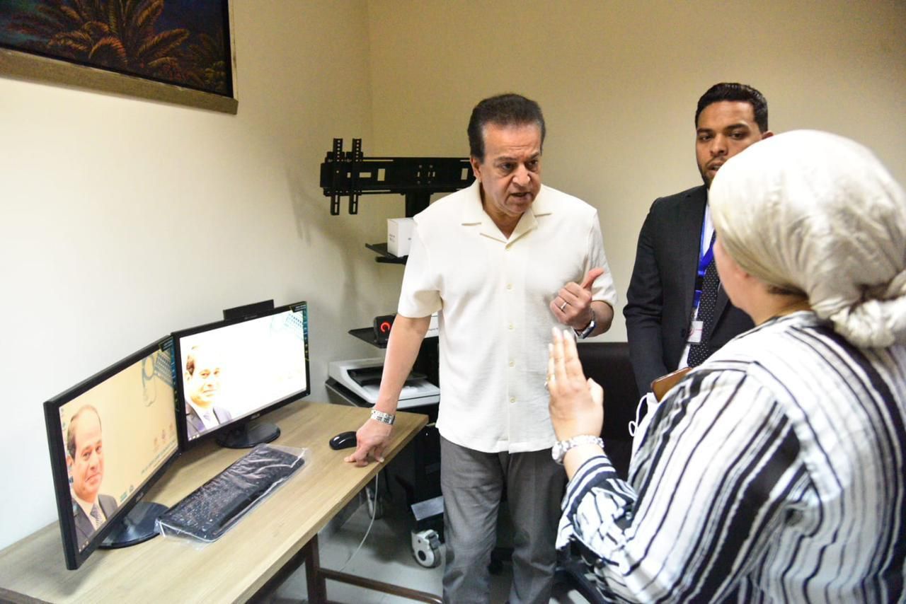 نائب رئيس مجلس الوزراء وزير الصحة يتفقد مستشفى وادي النطرون التخصصي بالبحيرة