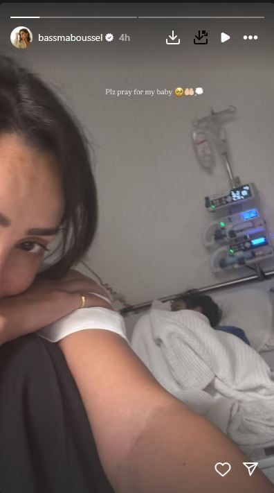 نجل تامر حسني وبسمة بوسيل يتعرض لأزمة صحية.. ووالدته تطلب الدعاء