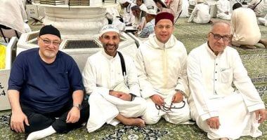 أحمد سعد مع سعد الدين الهلالي وخالد الجندي ورمضان عبد الرازق استعدادًا للحج